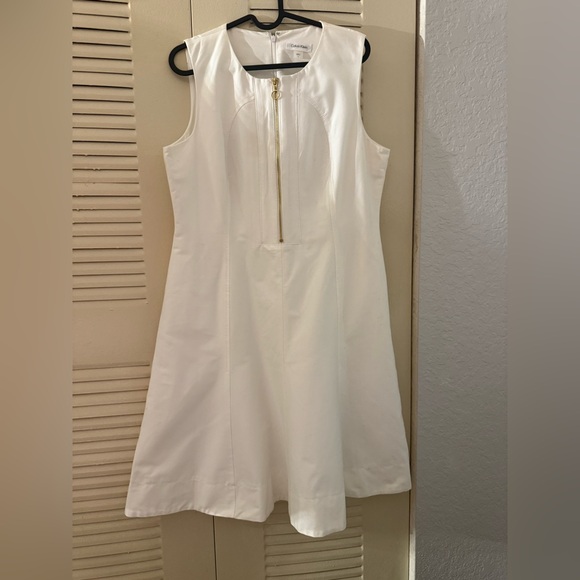 Calvin Klein Dresses & Skirts - Calvin Klein White Halter A-Line Mini Dress